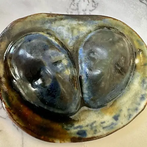 Gacrarski hand painted faces brooch