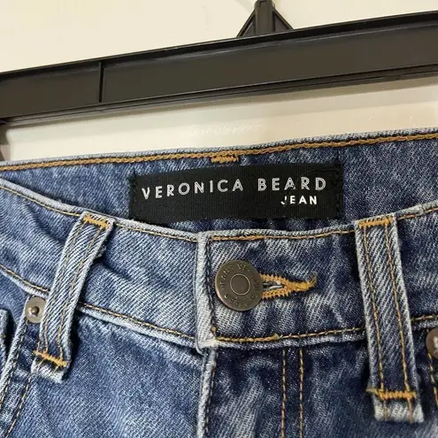 Veronica Beard  Ines Girlfriend Lace Up High Rise denim jeans stone blue Size 26