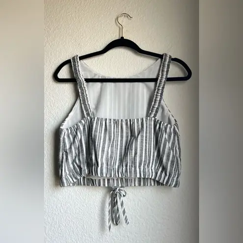 Fashion On Earth Striped Crop Top
