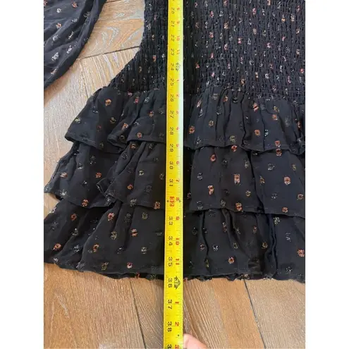 NWOT Allison New York Scarlett Black Metallic Dress Size Large