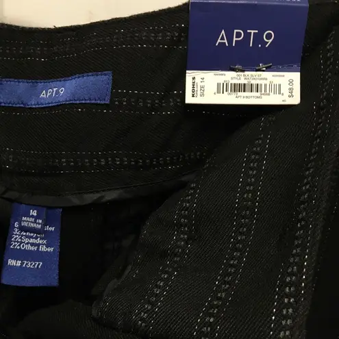 Apt. 9  Black Dress pants NWT size 14