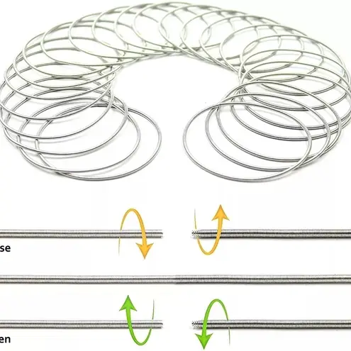 Boutique NEW 2 mm Gold Plated Stainless Steel 316Lā Stackable Guitar String Bracelets