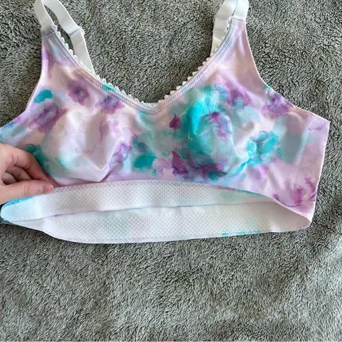 Ruby Ribbon Heritage Pastel Tie Dye Demiette Bra Size 34 Style 1799 Purple - Image 5