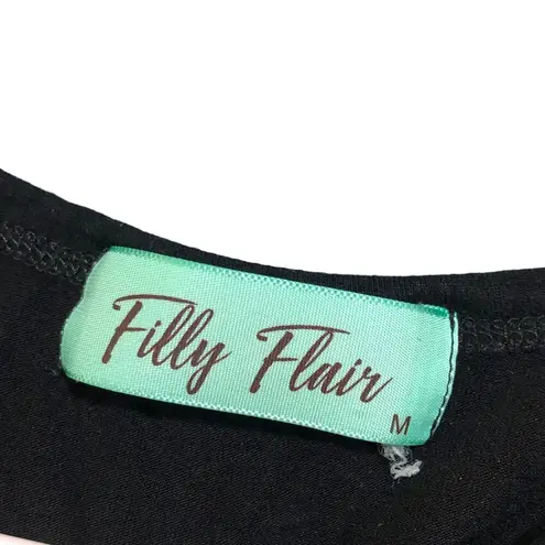 Filly Flair MEDIUM Colorblock Striped Short Sleeve Round Hem Tee T-Shirt