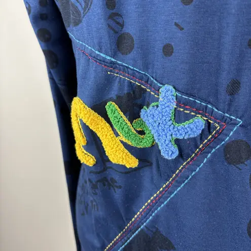 Sacred Threads Artsy Top Womens XL Multicolor Art To Wear Beaded Embroidered