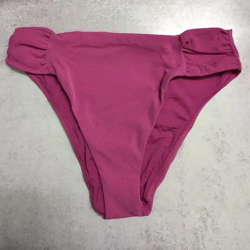 ANDIE The Ruched Side Bottom Orchid Bikini Swimwear Bathing Suit Size M New