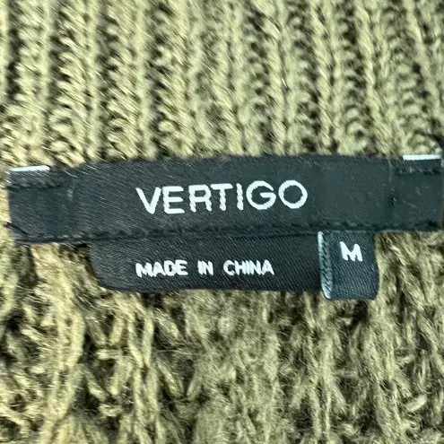 Vertigo Ribbed Balloon Sweater Womens Medium Lightweight Warm Cozy Long Length