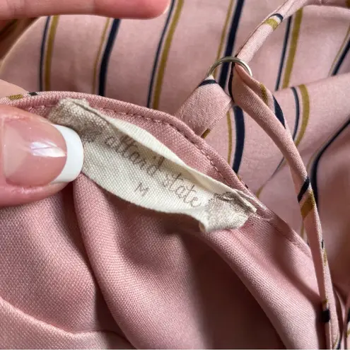 Altar'd State Alter’d State Striped Mini Ruffle Plunge Neck Romper Size Medium thumbnail 5