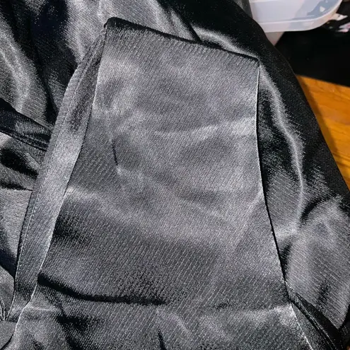 Morgan Taylor Satin-ish tank black dress with beautiful stars cut out on bottom