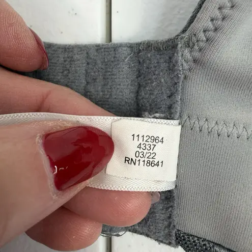 Cacique 40DD Invisible Lace Backsmoother Lightly Lined Full Coverage Bra Gray - Image 14