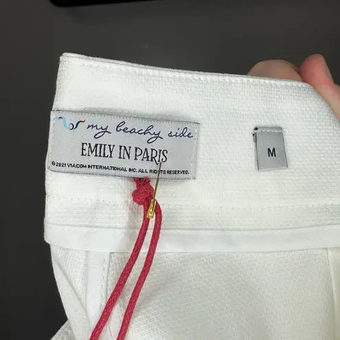 NWT My Beachy Side x Emily In Paris Marin Shorts High Waisted Nautical Size M Size M