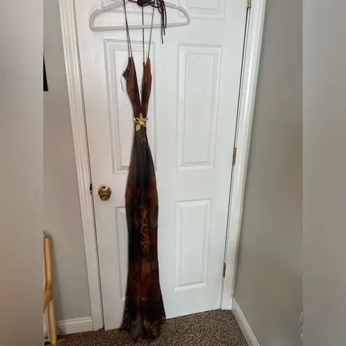 Jaded London Vida Maxi Dress in Grunge Animal