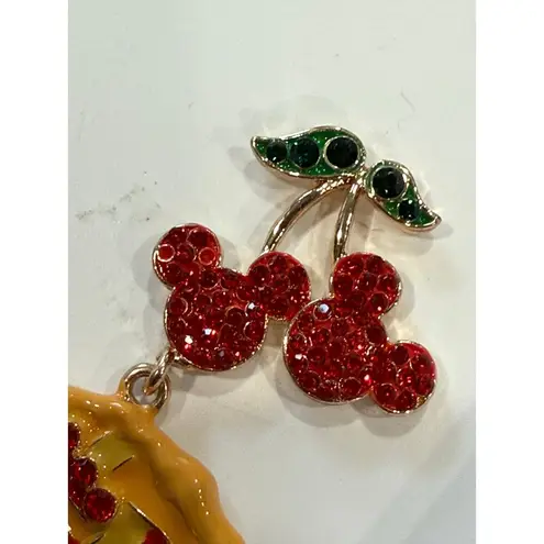 NIB Disney x Baublebar Cherry Pie Earrings Mickey Mouse Hidden Gems 2024 Fall Silver