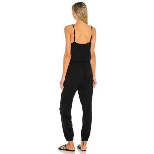 Sundry  Spaghetti Strap Jumpsuit Black Jogger Cuffs Size XS Anthropologie Casual