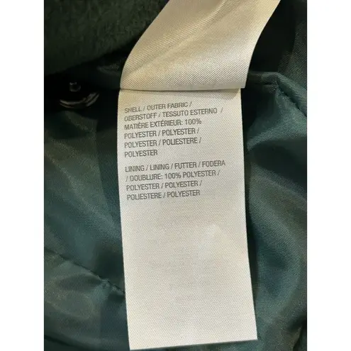 Bob Mackie Wearable Art Size Small Green Embroidered Fleece Jacket