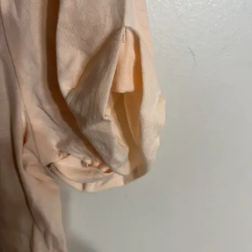 Fabletics  100% Cotton Twist Knot Cropped T-shirt Light Pink Size XL - Image 2