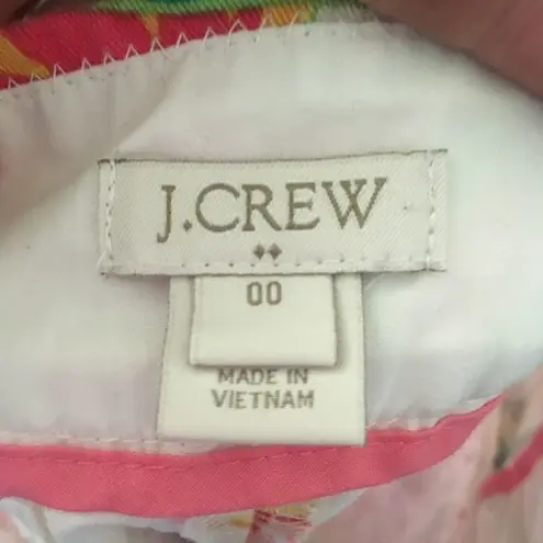 Floral 00 J Crew flat front floral preppy Hamptons shorts Blue