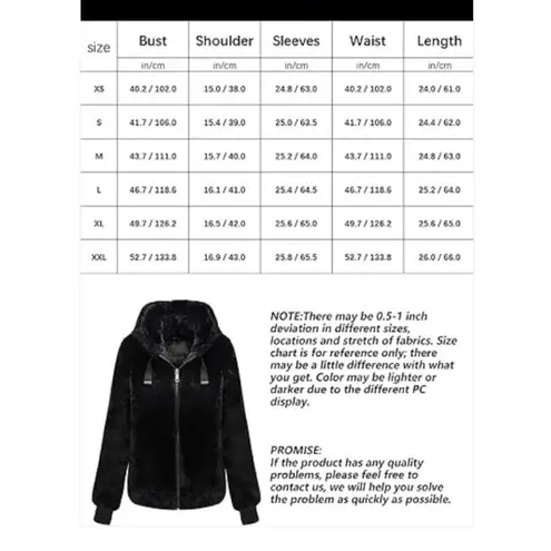 Women’s Black Super Soft Faux Fur Hooded Short Jacket Full Zip Size S NWT