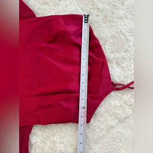 Von Maur Speechless Pink Satin Wrap Mini One Shoulder Dress XS