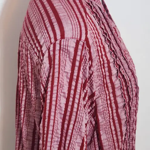 Ruby Rd. Red Striped Button