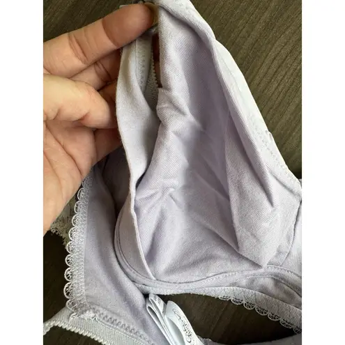 NWT Cake Lingerie Maternity Wireless Nursing Bra Plum Melba Purple Unlined 36E Size undefined
