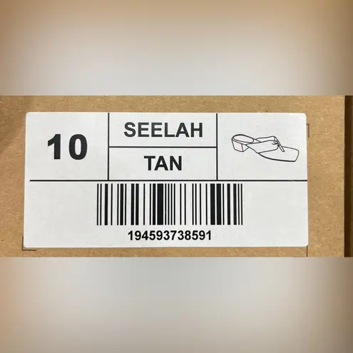 Journee Collection Journee Collection Womens Seelah Heeled Sandals. Size 10. Color: Tan