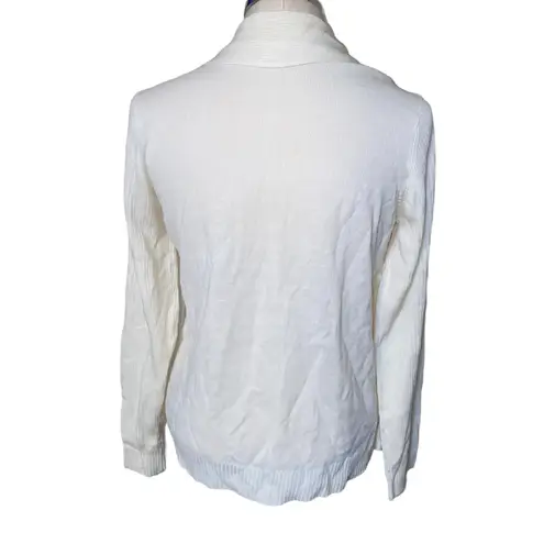 Sara Morgan 2 in 1 Knit Tank/Cardigan Sweater Top in Cream Size Medium