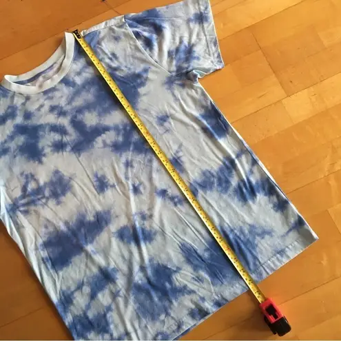 Original Use Tie Dye Short Sleeve Tee, Aqua, Blue, Size M