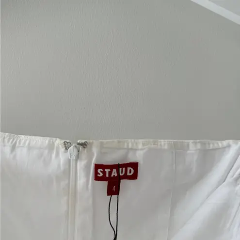 STAUD Elio Dress in White 4