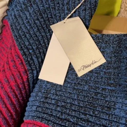 3.1 Phillip Lim 3.1 Philip Lim Patchwork marled ribbed knit scarf multi colored