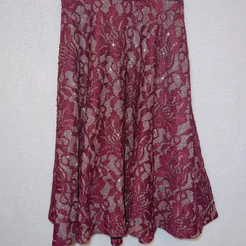 Xtraordinary NWT Gold Mulberry Strappy Lace Fit & Flare Formal Dress size 3