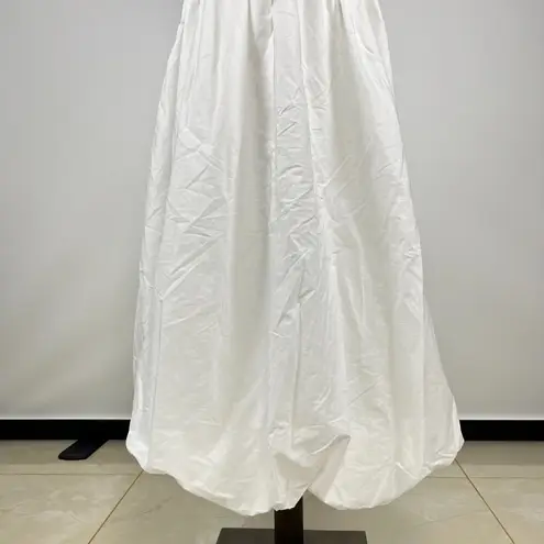 Farm Rio NWOT  White Bubble Midi Dress Size M 100% Cotton
