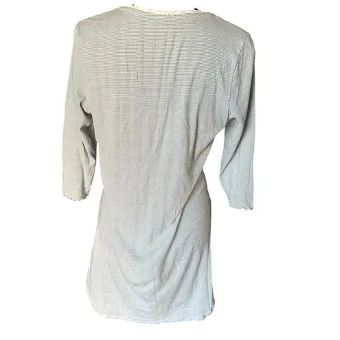 Lauren Ralph Lauren BlueWaffle Knit Nightshirt Dress Lounge Soft Blue Size M