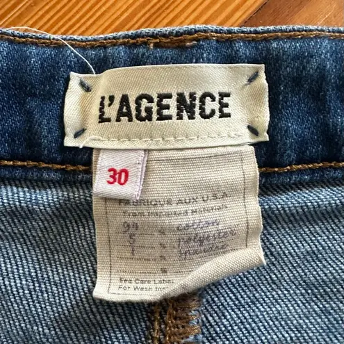 L'Agence L’Agence Danica High Rise Wide-Leg Jeans in York Wash Size 30