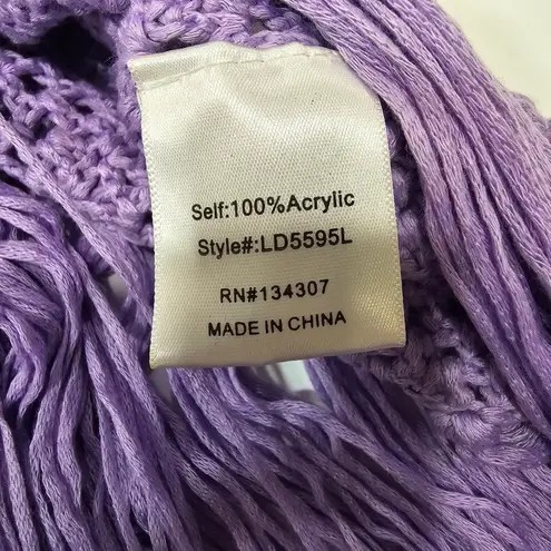 Line and Dot Wandering Maxi Dress in Lavender Small