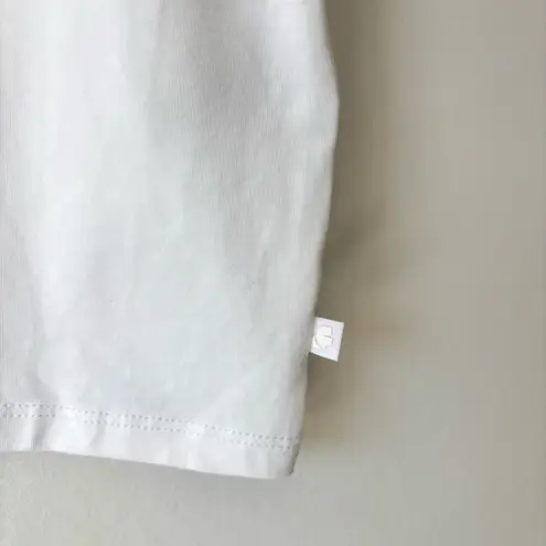 Karl Lagerfeld Paris Big Sunglasses Diamond Graphic T-Shirt White Streetwear