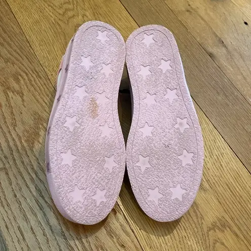 Matchboots ‘Rose Passion’ white leather pink suede lace up sneaker size 5