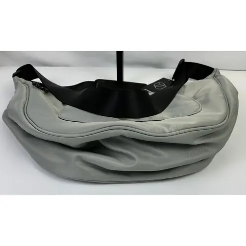 Original Use NWT Gray Crescent Shoulder Bag Adjustable Strap Zip Closure Pocket