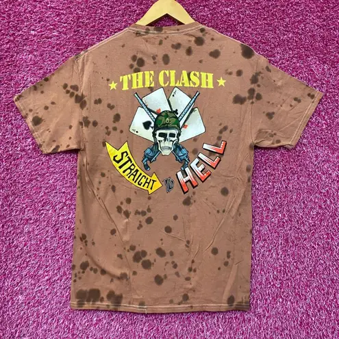The Clash Straight To Hell Splater dye tshirt size Small