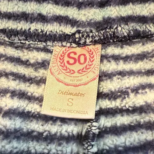 SO  Intimates Fuzzy Striped Pajama Shorts  Size Small Juniors - Image 2