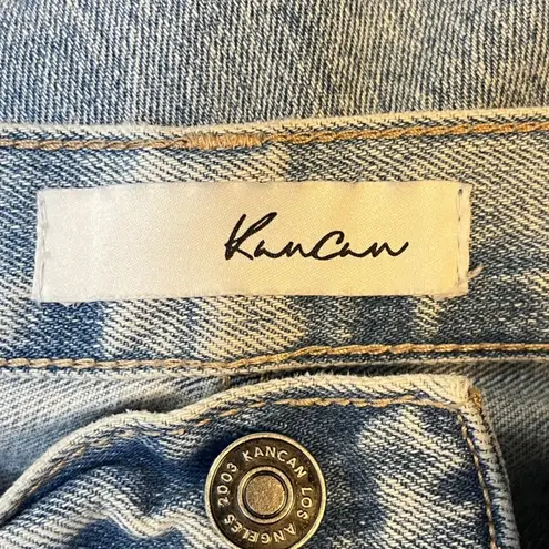 Kancan Women's Jeans Light Wash Wide Leg High Rise Denim Size 13/30 Blue