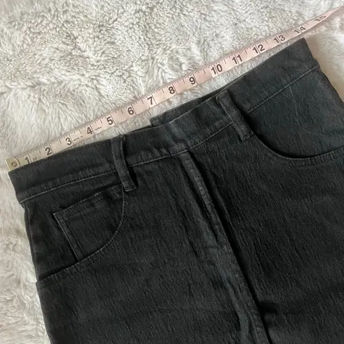 VINTAGE 90s Women's Jeanjer Jeans D'ffusion Black Denim Pencil Skirt Juniors 11 Size undefined
