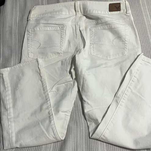 American Eagle  Outfitters White Ankle Jeans
