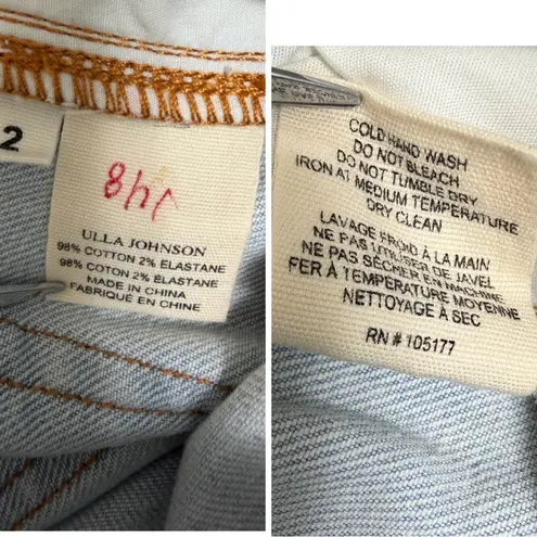 Ulla Johnson Kingston High Waist Stretch Jeans Size 2