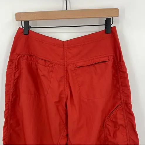 Mountain Hardwear  100% nylon orange outdoor active cropped zip pocket pants