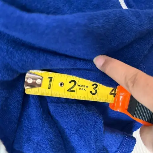 Trina Turk  Navy Terrycloth hooded Cover up romper size S