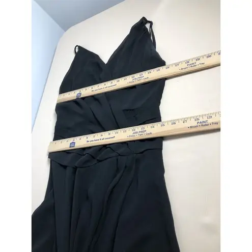 Lulus Women Small Maxi Dress Coveted Ballroom Evening Grown Formal Wear Black