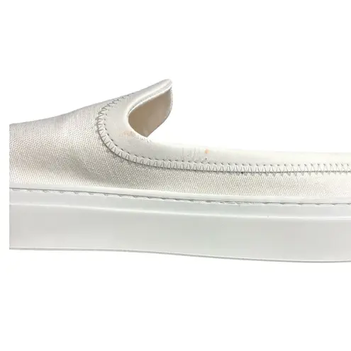 Jenni Kayne Jenni Kayne White Preppy Canvas Slider Sneaker Size 9