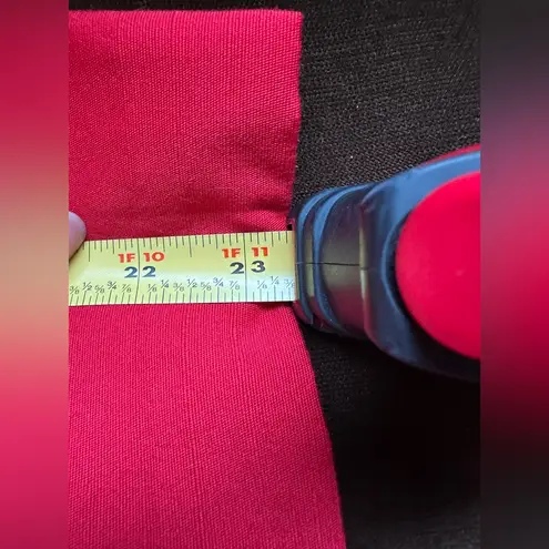 METRO NEW YORK Red Vintage 1990’s Front Layered Belted Skirt Sz 14.