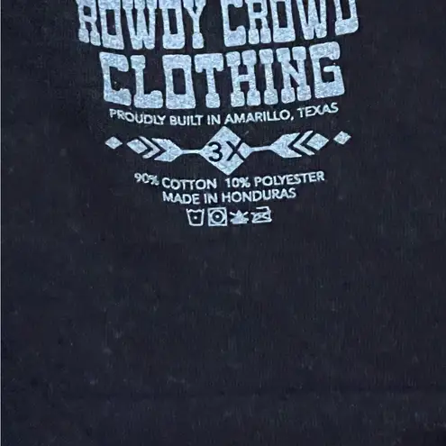 Western Black Graphic Tshirt, Pink with boots, size 3XL, BRAND NEW, Rowdy Crowd